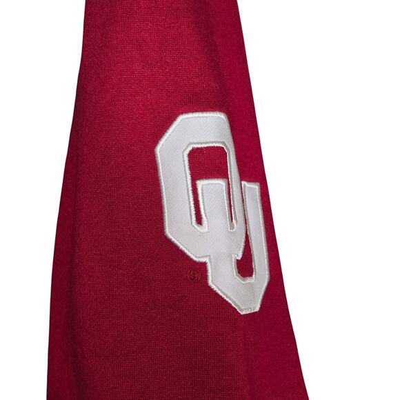 Women's Crimson Oklahoma Sooners Arched Name Full-Zip Hoodie Embroidered NCAA - Picture 5 of 7